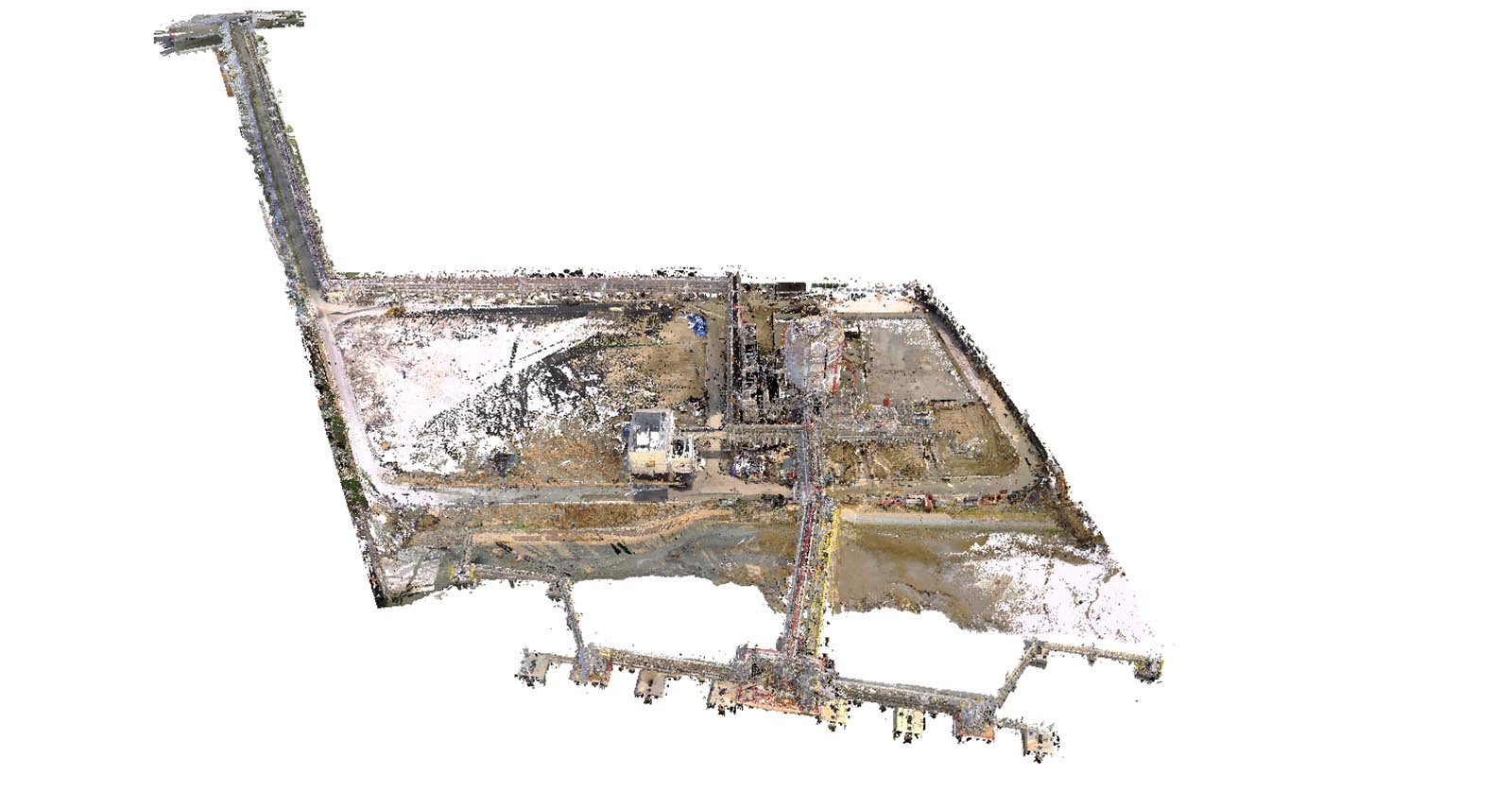 Fighting time and tide to capture a 5-hectare coastal construction site in 3D